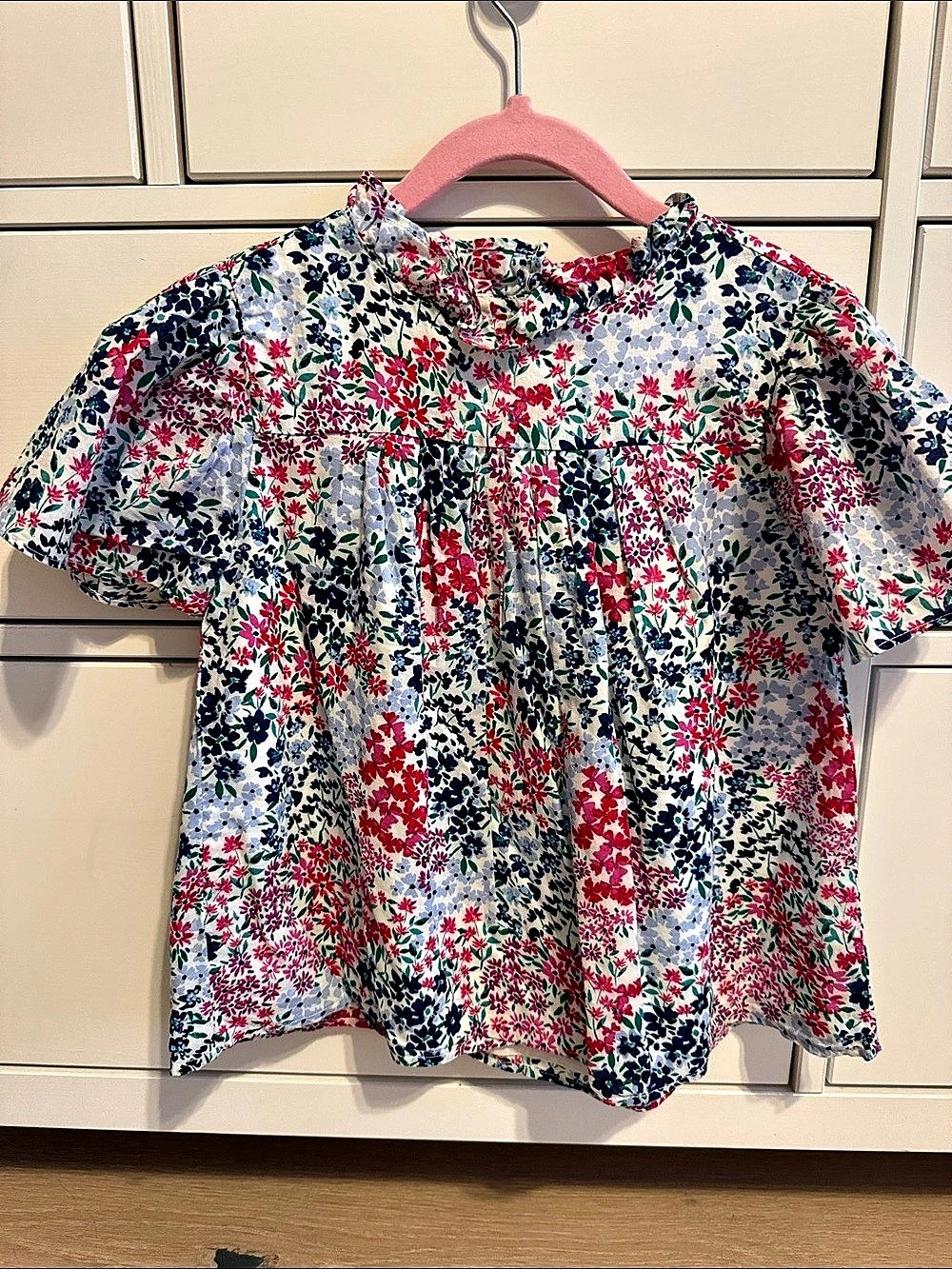 Janie and Jack Short Sleeve Blouse girls 7